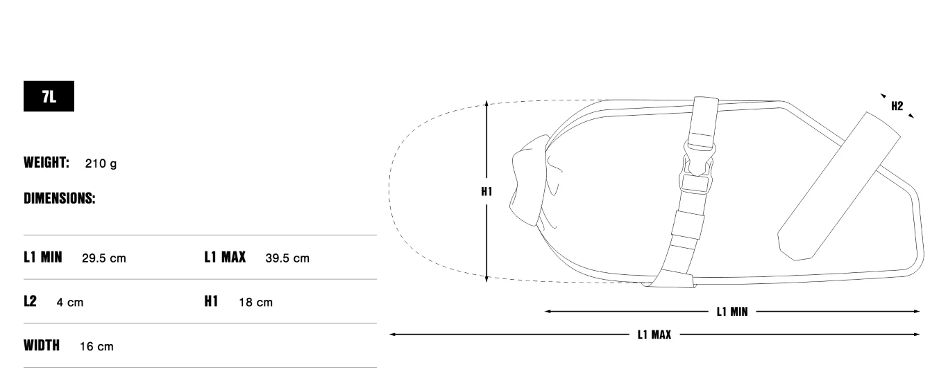 APIDURA RACING SADDLE PACK 7L - Image 4