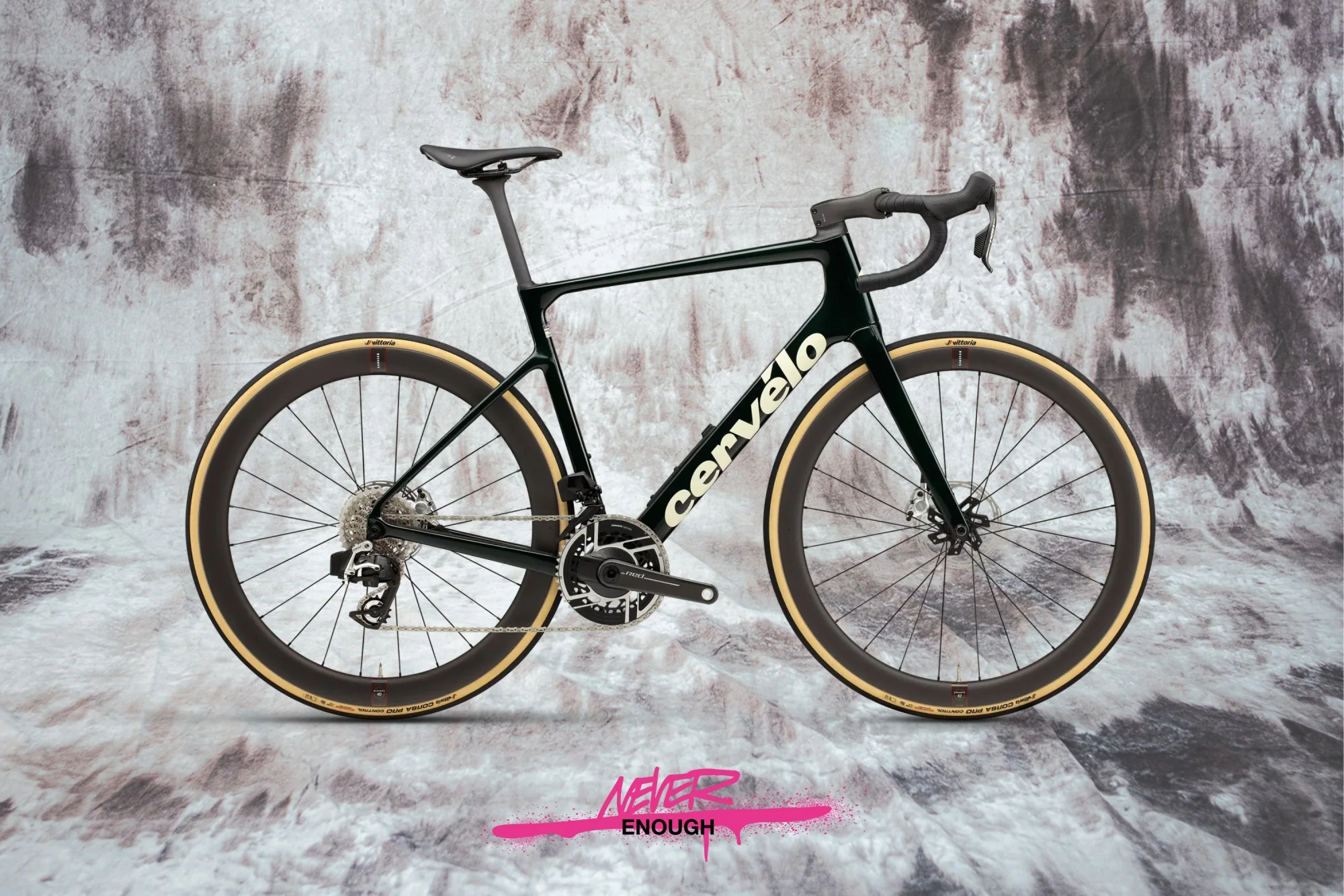 Cervelo Caledonia-5 Red AXS Emerald / Cream - Image 2