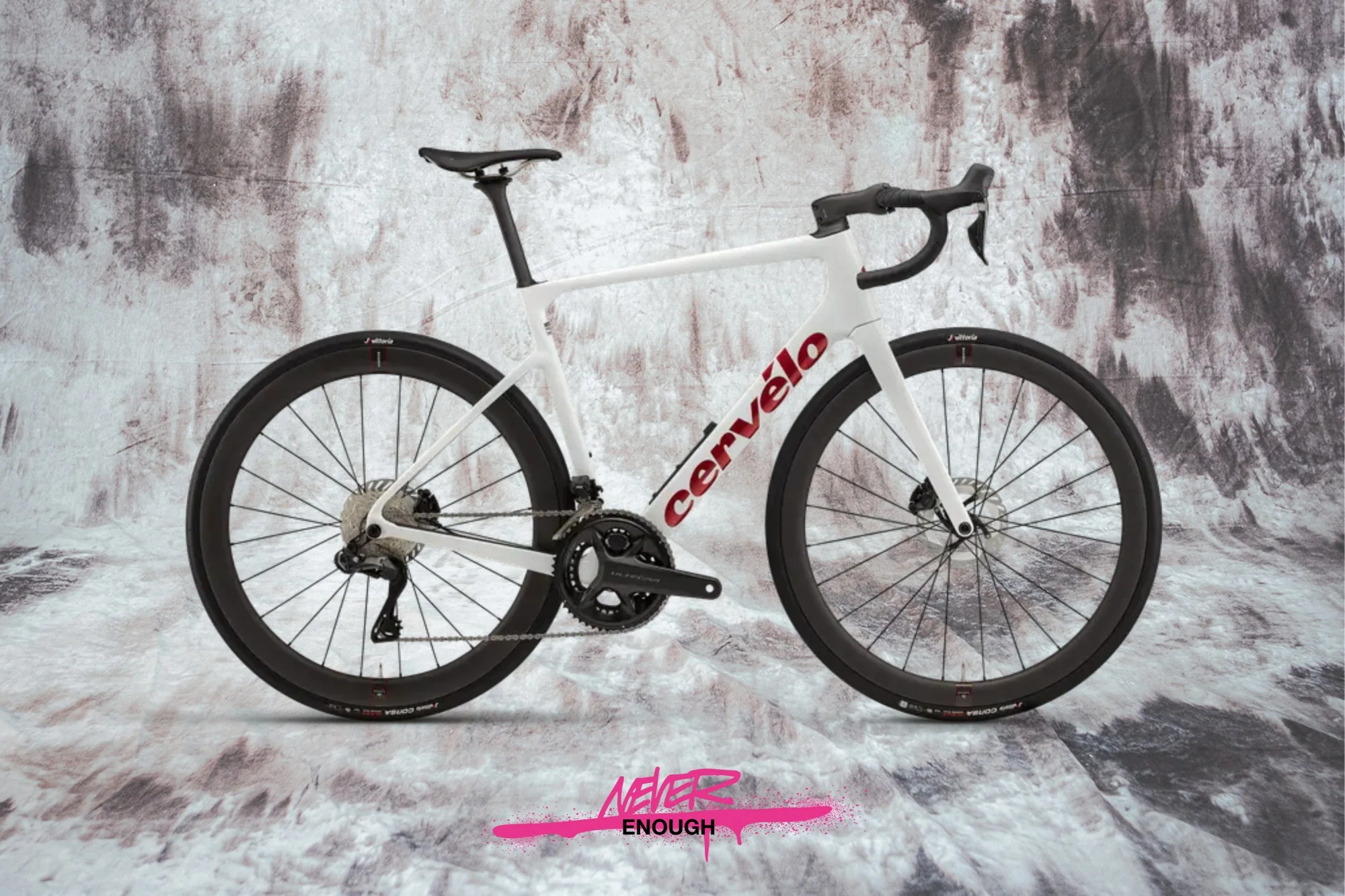Cervelo Caledonia-5 Ultegra Di2 Vanilla / Cherry - Image 2