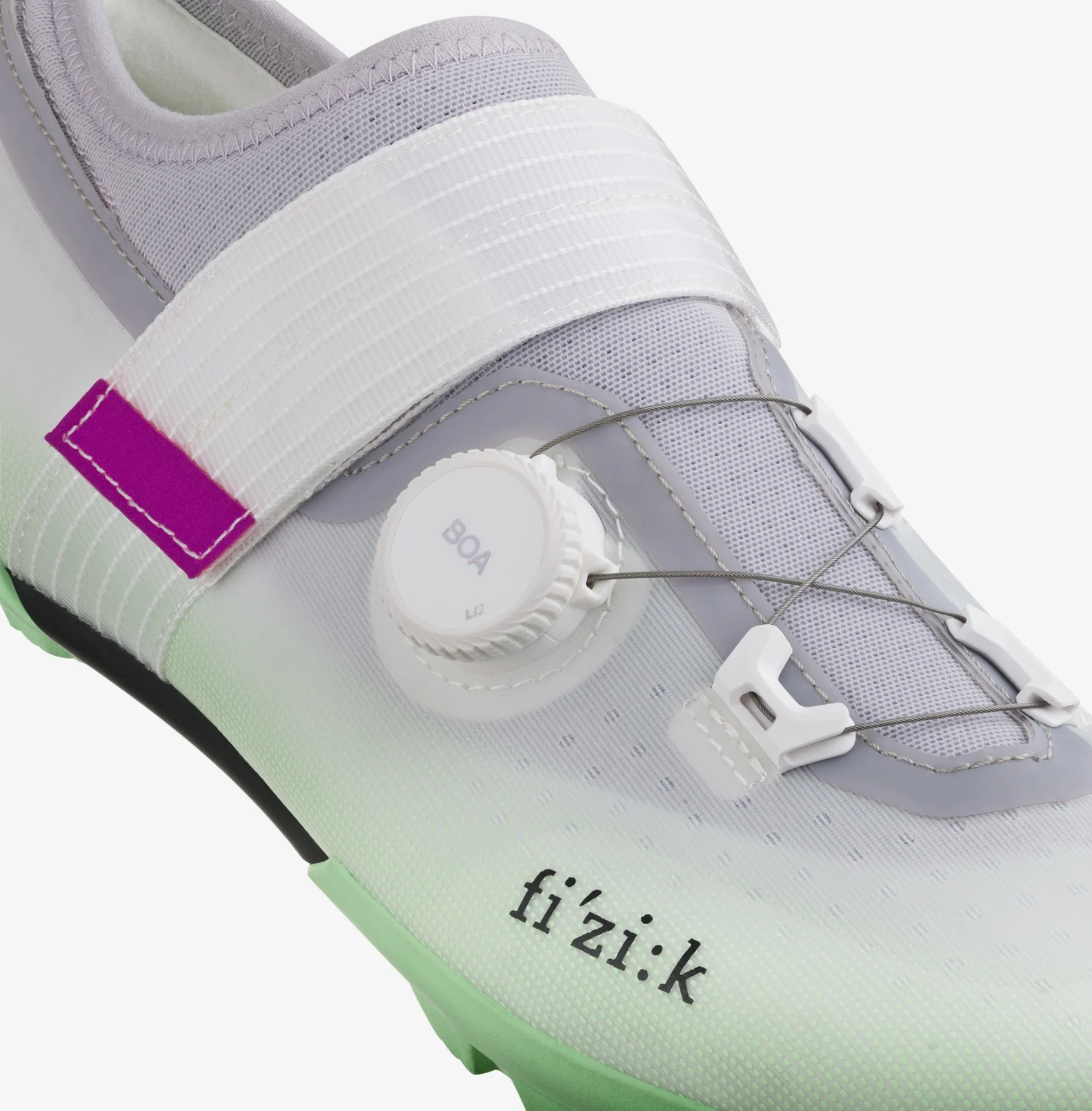 Fizik Vento Ferox 2.0 Light Grey - Mint Green - Image 6