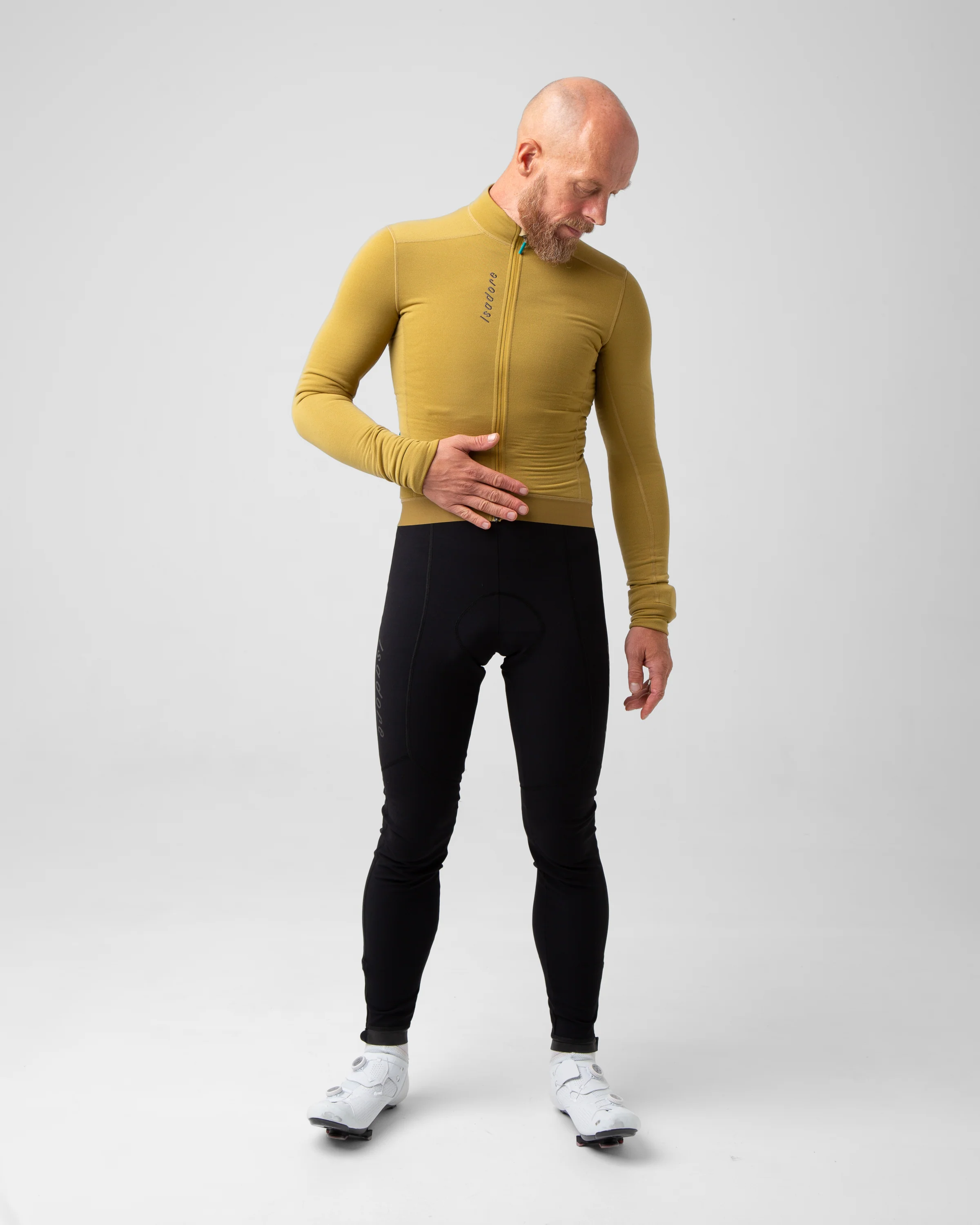 Isadore Signature Deep Winter Long Sleeve Jersey Ecru Olive - Image 3