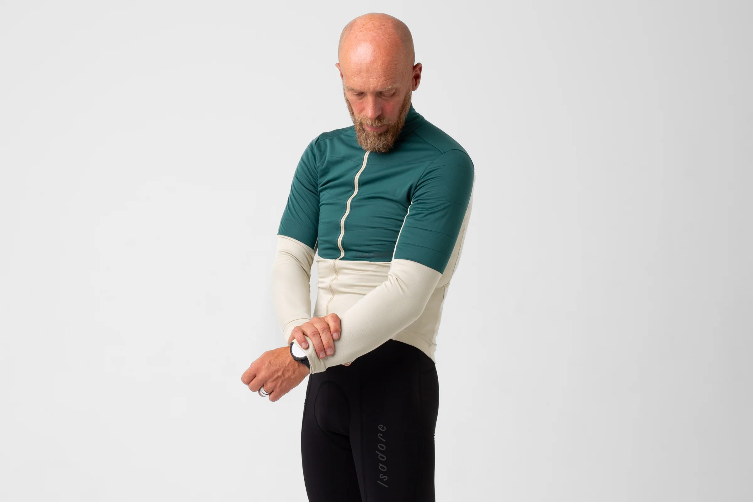 Isadore Signature Wind Block Long Sleeve Jersey Pelican - Image 3